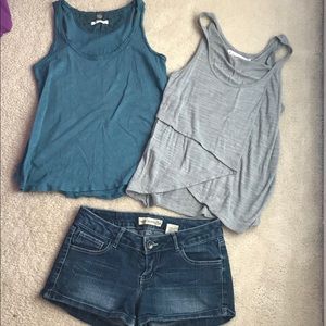 Bundle Denim Jeans sz 9 two tanks